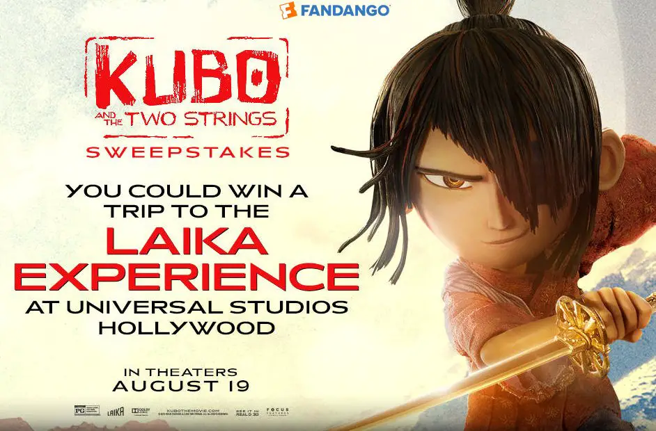 'KUBO AND THE TWO STRING' FANALERT SWEEPSTAKES!