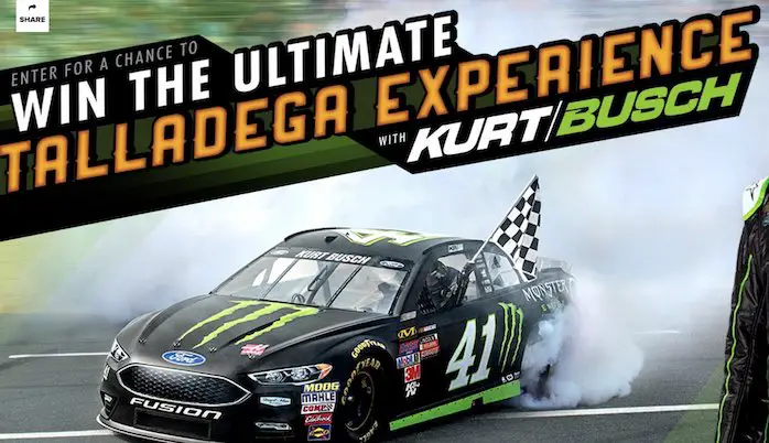 Kurt Busch Talladega Experience Sweepstakes