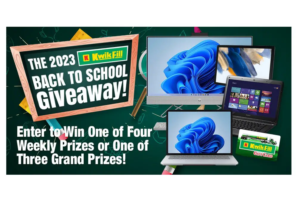 Kwik Fill 2023 Back to School Giveaway - Win A Tablet, Desktop, Laptop And More