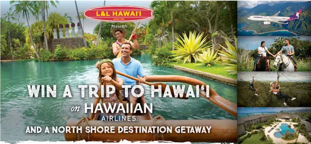 L&L Hawaiian Barbecue 70th Anniversary Sweepstakes - Win A Free Trip To Hawaii