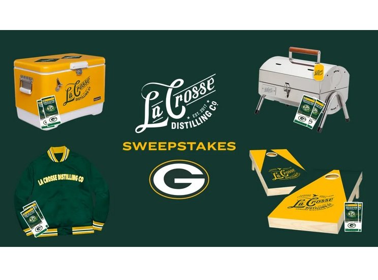 La Crosse Distilling Co. Green Bay Packers Sweepstakes - Win Two Tickets to a Packers Game & More
