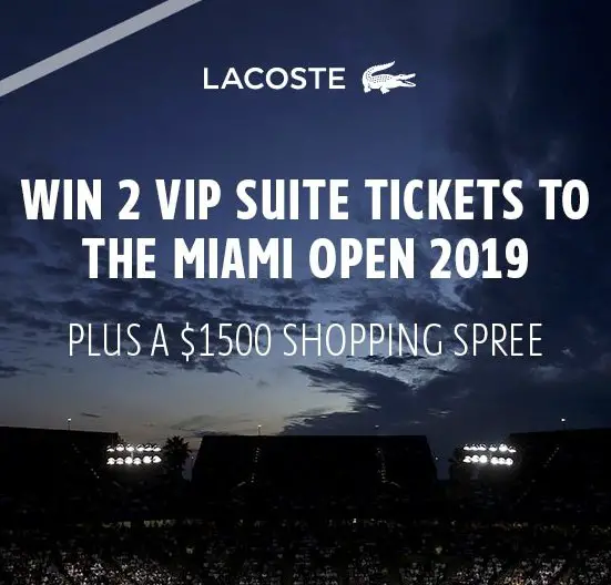 Lacoste Sweepstakes