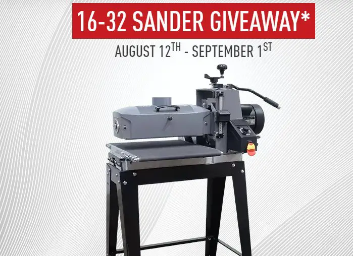 Laguna Tools 16-32 Drum Sander Giveaway - Win A $1,400 Drum Sander