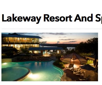 Lakeway Resort and Spa, Lakeway, TX Getaway