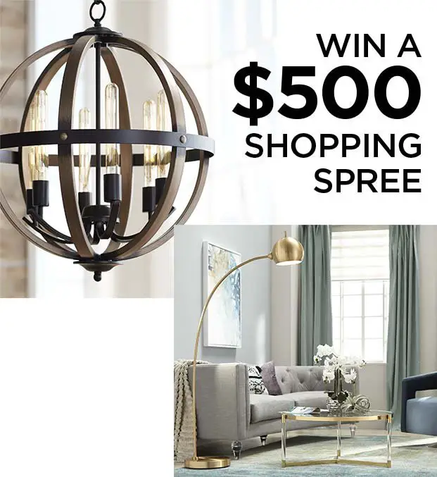 LAMPS PLUS Ratings Sweepstakes – $500 Shopping Spree Up For Grabs