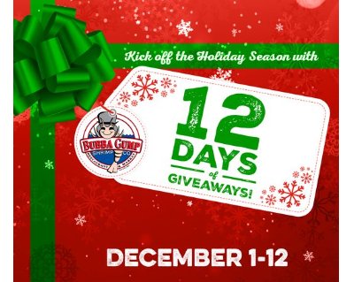 Landry's Bubba Gump Shrimp Co. 12 Days Of Giftmas - Win An Official Merch Pack (12 Winners)