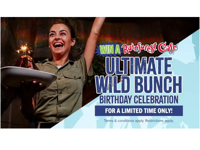 Landry's Rainforest Cafe Birthday Party Giveaway - Win A Birthday Party Package For 15 Kids (2 Winners)