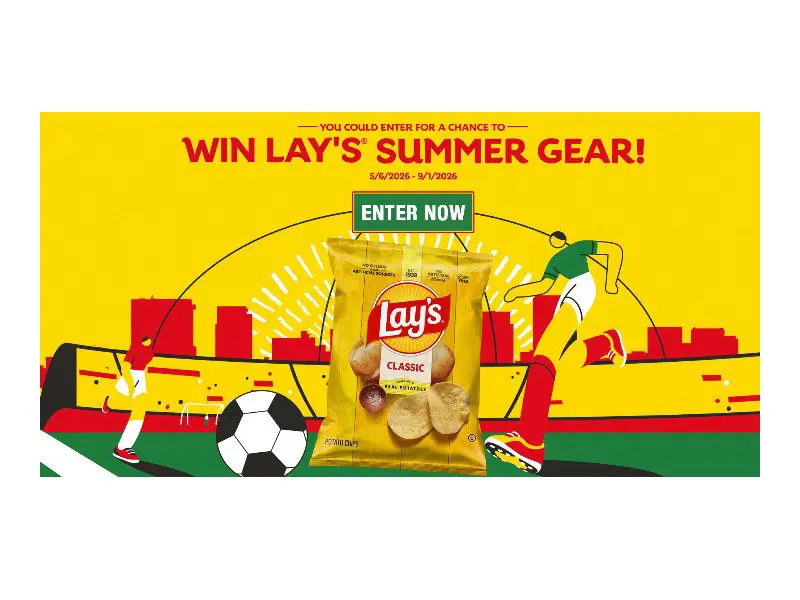 Lay's 2026 Summer Sweepstakes - Win Cool Summer Merch