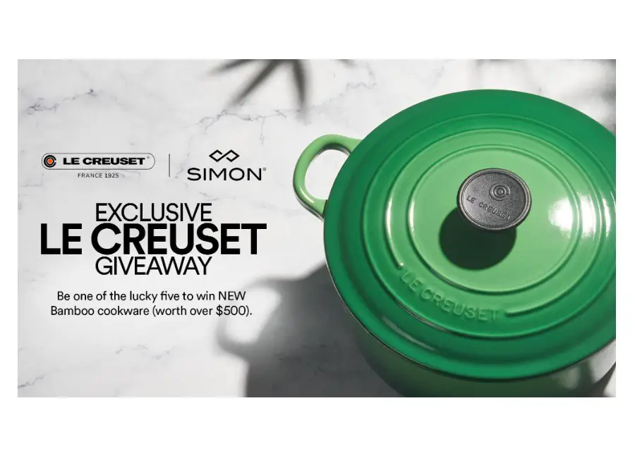 Le Creuset X Simon Bamboo Sweepstakes - Win A Le Creuset Deep Round Skillet & Dutch Oven (5 Winners)