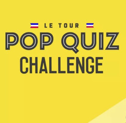 Le Tour Pop Quiz Challenge Sweepstakes