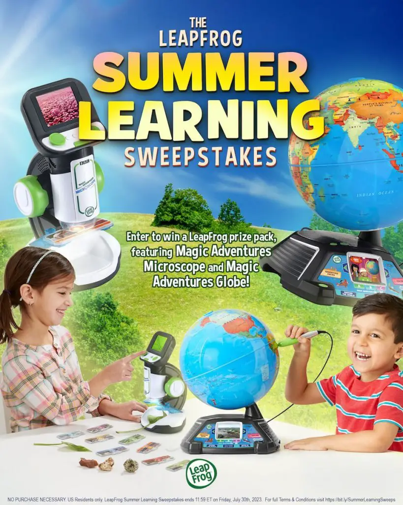 LeapFrog Summer Learning Sweepstakes - Win A Free LeapFrog Summer Toys Prize Pack (5 Winners)