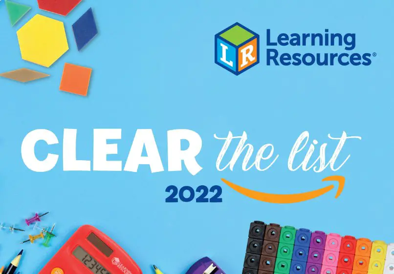 Learning Resources Clear the List Sweepstakes - Win A $100 School Supplies Package
