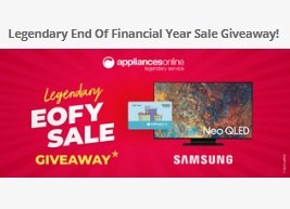 Legendary End Of Financial Year Sale Giveaway! - Win a Brand New 50" Samsung Smart TV!