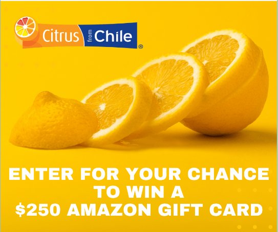 Lemon From Chile Giveaway--Two $250 Amazon Gift Cards Up For Grabs