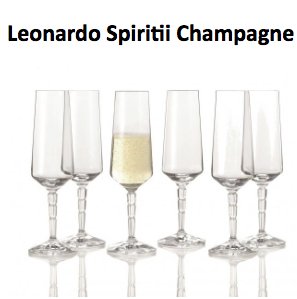 Leonardo Spiritii Champagne Flute Glass Set