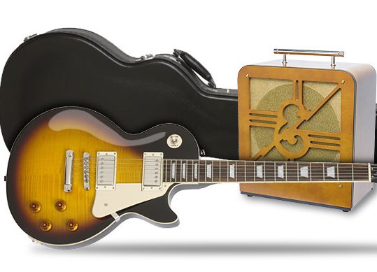 Les Paul PlusTop PRO and Epiphone Century Amp