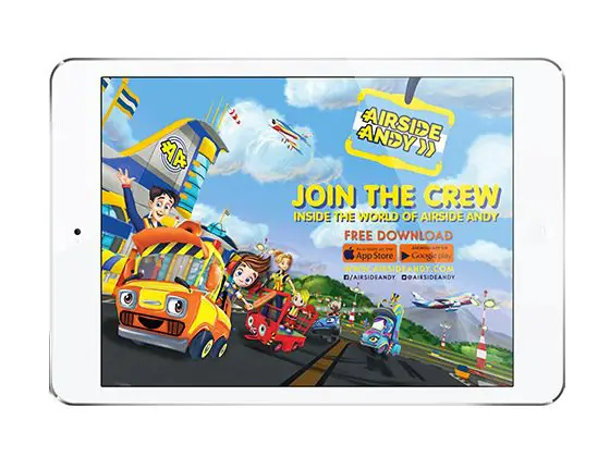Let's play for a $305 iPad Mini & full year subscription of Airside Andy Airport Game from Sweepon