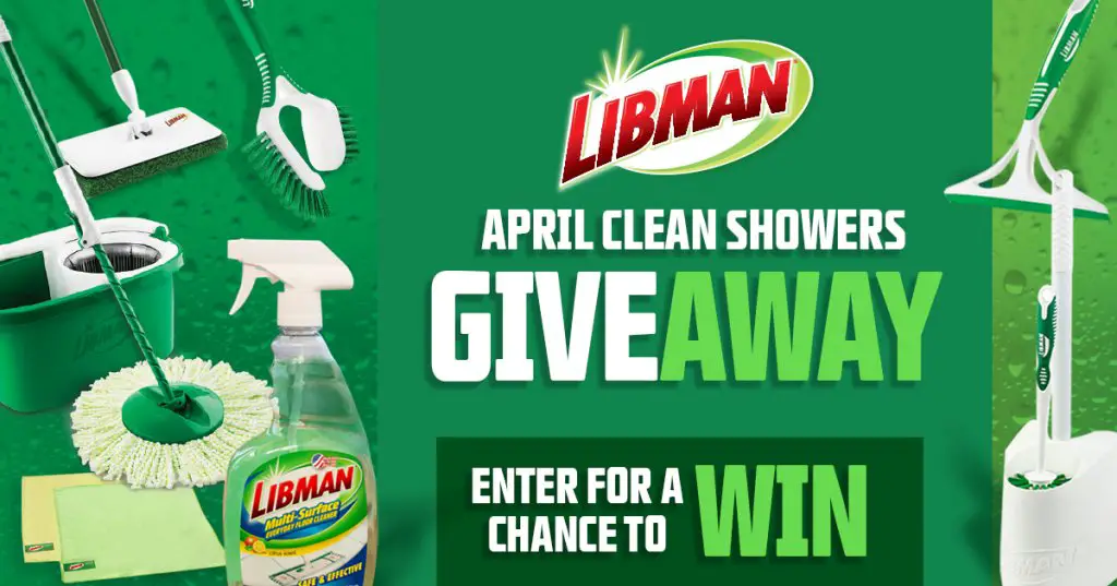 Libman April Clean Showers Sweepstakes –  Win A Free Libman Gift Pack (3 Winners)