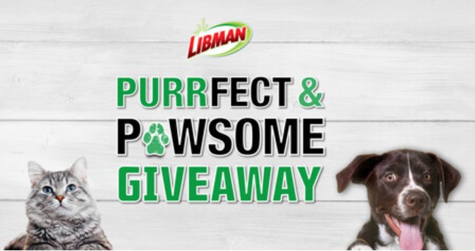 Libman May PURRfect & PAWsome Giveaway – Win A Libman Cleaning Prize Pack (3 Winners)