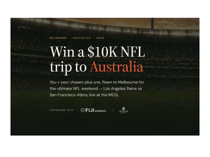 Lifecykel The Ultimate Giveaway & VIP Experience - Win A Trip To Australia For The Rams Vs. 49ers Game