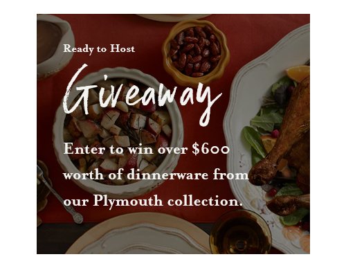 Lifetime Brands Ready To Host Giveaway - Win A Thanksgiving Dinnerware Set