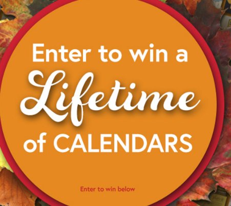 Lifetime of Calendars Sweepstakes