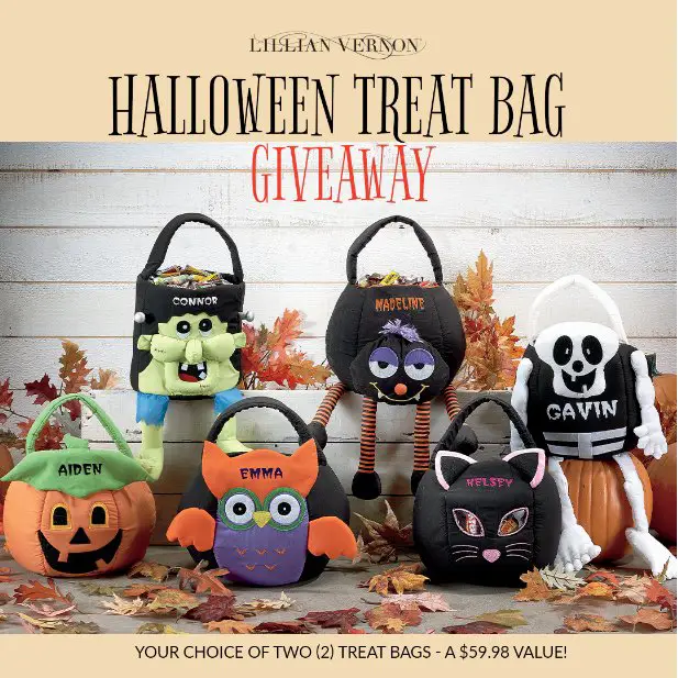 Lillian Vernon Halloween Treat Bags Giveaway - Win Your Choice Of 2 Lillian Vernon Halloween Treat Bags