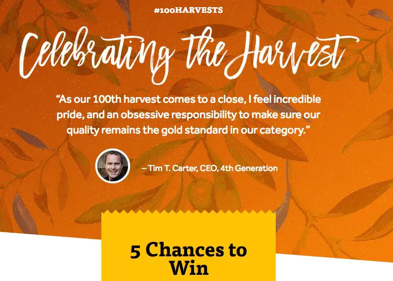 Lindsay 100 Harvests Sweepstakes!