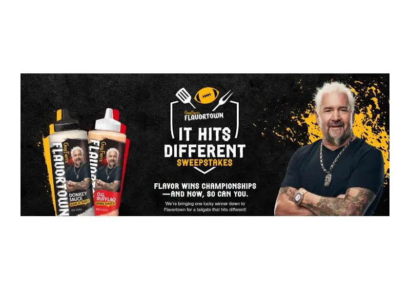 Litehouse It Hits Different Sweepstakes - Win Two VIP Tickets To Guy Fieri's Super Bowl Tailgate Party