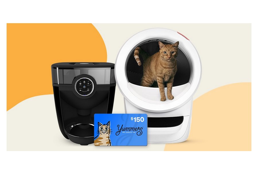 Litter-Robot Whisker And Yummers Giveaway - Win A Litter Box, Pet Feeder & A $150 Gift Card