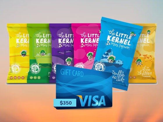 Little Kernel Popcorn & $350 Visa Gift Card Sweepstakes