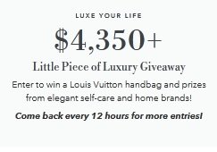 Little Piece of Luxury Giveaway - Win a Louis Vuitton Handbag and Gift Cards!