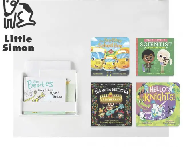 Little Simon Board Book & Pottery Barn Book Rack