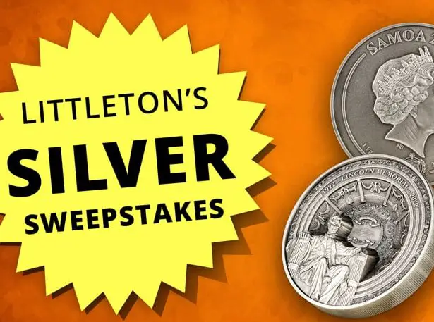 Littleton Coin Company Silver Sweepstakes - Win A 1 Kilo Silver Coin Worth Over $2,000