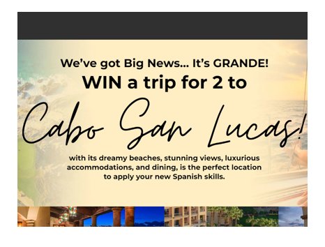 Live Lingua Mexico Giveaway - Win An All - Inclusive Trip For 2 To Pueblo Bonito Sunset Beach Resort In Cabo San Lucas