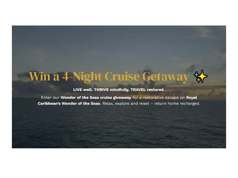 Live Thrive Travel X Cruises IT Cruise Giveaway - Win A Cruise For Two