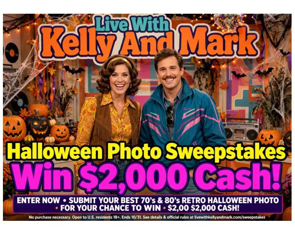 Live With Kelly And Mark Halloween Photo Sweepstakes - Win $2,000 Cash