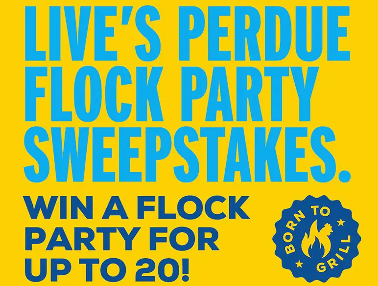 Live with Kelly & Mark Perdue Flock Party Sweepstakes - Win a Flock Party for 20