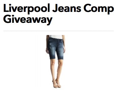 Liverpool Jeans Company Women’s Bermuda Shorts Giveaway
