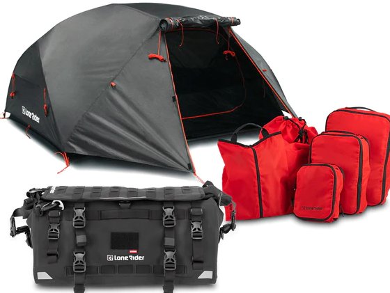 Lone Rider Motorcycle April Sweepstakes - Win A Motocamping Kit {3 Winners}