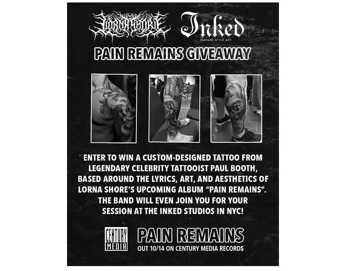 Lorna Shore x INKED NYC Tattoo Giveaway - Win A Custom Designed Tattoo