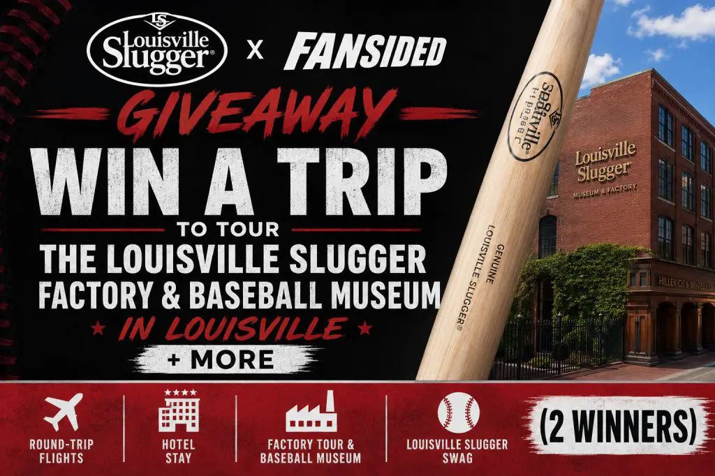 Louisville Slugger x FanSided Giveaway - Win A Trip To Tour The Louisville Slugger Factory & Baseball Museum In Louisville + More (2 Winners)