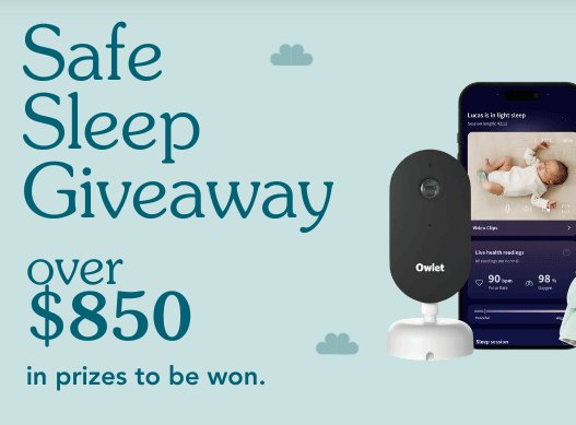Love to Dream x Owlet Sweepstakes - wWn a $500 Gift Card + Owlet Dream Duo Smart Baby Monitor