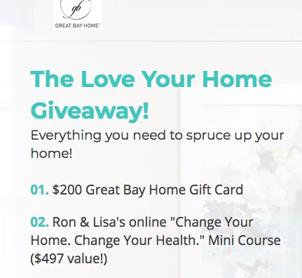 Love Your Home Giveaway