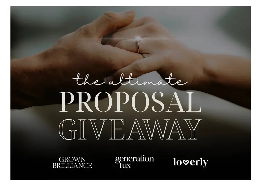 Loverly The Ultimate Proposal Giveaway - Win A Diamond Ring, Suit Or Tuxedo Rental & More