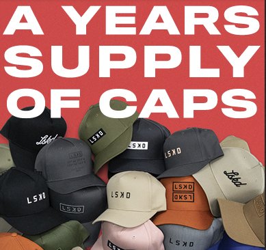 LSKD Year Supply of Caps Giveaway