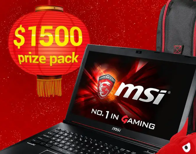 Lunar New Year MSI Laptop Giveaway
