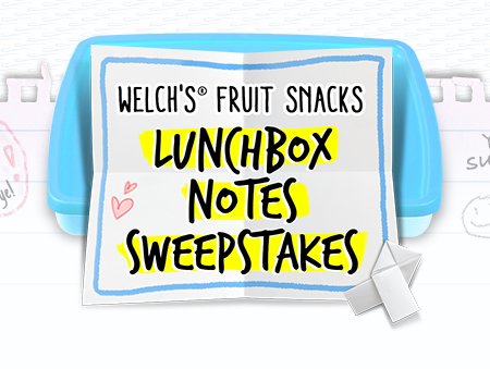 Lunchbox Notes Sweepstakes