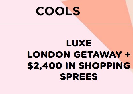 Luxe London Getaway Sweepstakes
