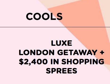 Luxe London Sweepstakes
